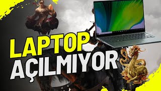 Laptop açılıyor ama ekran gelmiyor siyah ekran sorunu Notebook siyah ekran Laptop şoklama [upl. by Laen]