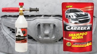 Snow Foam Lance Test  Carrera Car Shampoo Part 1 [upl. by Sparhawk]