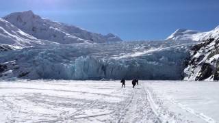 Portage glacier calving causing ground wave [upl. by Nich302]