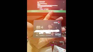 ucb bank dual currency debit visa card [upl. by Iams]