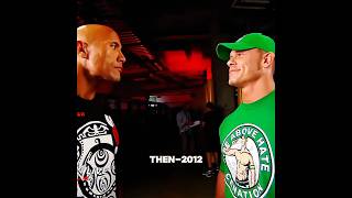 John Cena and The Rock Then vs Now 🥹 edit wwe shorts johncena therock thenvsnow status [upl. by Ferguson251]