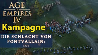 Kampagne Hundertjähriger Krieg  Age of Empires 4  5 Pontvallain  Fra SchwerDeutsch [upl. by Drewett]