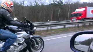 Bmw k1200r acceleration Great sound [upl. by Aicillyhp]