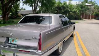 Immaculate 1996 Cadillac Fleetwood Brougham 68k walk around and test drive by Anthony [upl. by Oisinoid206]