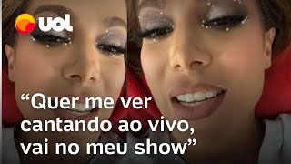 Anitta rebate críticas após usar playback em apresentação na Sapucaí [upl. by Ardnu279]