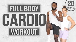 20 Minute Full Body Cardio Workout High Intensity With Modifications [upl. by Yecad]