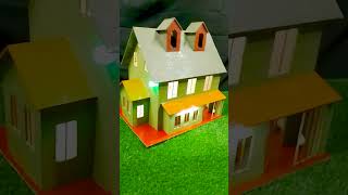 Lighting Cardboard House diy crafthouse craft cardboardhome [upl. by Ahsieni]