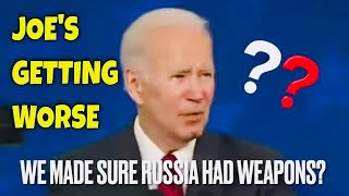 BIDEN keeps GETTING WORSEJoe said we armed the Russians before they attacked [upl. by Adnahsam45]