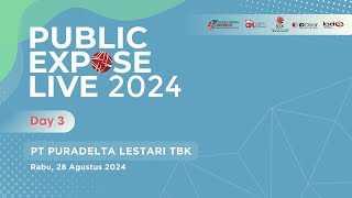 Public Expose Live 2024  PT Puradelta Lestari Tbk [upl. by Nylannej795]