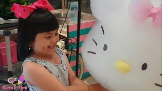 BIG HELLO KITTY GULALI amp ICE CREAM UNICORN Pakuwon Mall Surabaya nuriaandmom [upl. by Philipp]