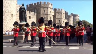 Changing the Guard at Windsor Castle  Saturday the 30th of June 2018 [upl. by Htebazle]