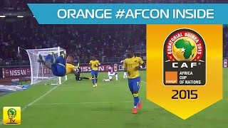 Flying Aubameyang  Burkina Faso  Gabon  CAN Orange 2015 [upl. by Warfourd]