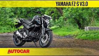 Yamaha FZS V30  First Ride Review  Autocar India [upl. by Udenihc]