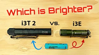 Olight 10440 Output Comparison i3T 2 vs i3E vs i3T new amp old versions [upl. by Enidan]