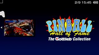 Pinball Hall of Fame The Gottlieb Collection  Gameplay PSPPS VitaPS TV [upl. by Ecital]