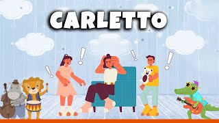 CARLETTO  Canzone per bambini Karaoke con testo [upl. by Derron]