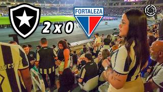 BOTAFOGO FANS UNMATCHED Celebration in BOTAFOGO 2 X 0 FORTALEZA 🇧🇷 BRAZILIAN LEAGUE 2024 【 4K 】 [upl. by Lail]