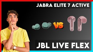 Jabra Elite 7 Active vs JBL Live Flex Comparison [upl. by Moshell508]