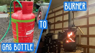 How I Made A Wood Burner From A Gas Bottle [upl. by Nomi529]