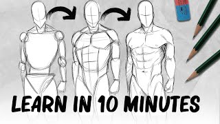 Ill teach you drawing bodies in 10 minutes Yes really  DrawlikeaSir [upl. by Cello]