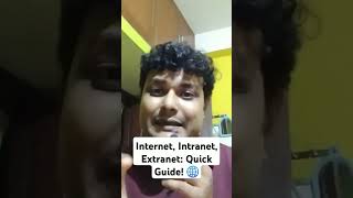 Internet Intranet Extranet Quick Guide 🌐 [upl. by Leach710]