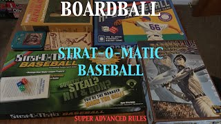 Boardball 2021 Board Series Game 4  StratOMatic Baseball Super Advanced Rules [upl. by Emilia]