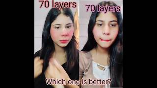 100 layers challenge ❣️🫠  Which challenge is better [upl. by Willard]