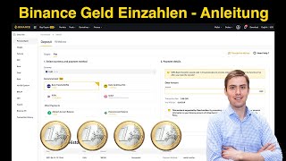 Binance Geld Einzahlen  Anleitung ✅💶 [upl. by Bena]