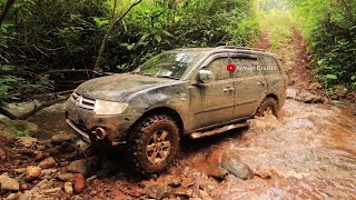 Pajero Matic off road menembus hutan di subang [upl. by Alol]