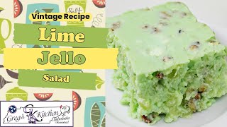 Forgotten Dessert Of The 1950s  Easter Recipe  Lime Jello Dessert [upl. by Ahtibbat]