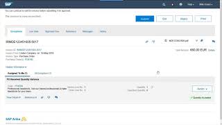 SAP Aribas Invoice Management demo [upl. by Moore]