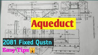 Aqueduct Numerical  Estimate 3rd  6th semester  engineering3690 [upl. by Persian]