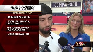 New Orleans Pelicans guard Jose Alvarado could miss 6 weeks due to injury [upl. by Lakin]