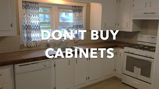 DIY kitchen cabinet build CHEAP AND EASY [upl. by Ayaet]