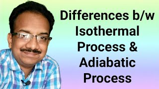 Differences between Isothermal and Adiabatic Process  Heat and Thermodynamics [upl. by Belda]