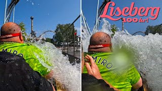 We Got SOAKED On Lisebergs Log Flume  OnRide POV 4K [upl. by Hniht376]