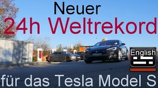 Neuer Tesla 24h Weltrekord 25585Km für das Model S [upl. by Llerdna]