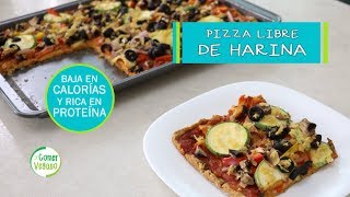 🍕 PIZZA SIN HARINA  Comer Vegano [upl. by Gertruda]