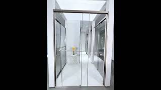 Shower door with architectural glass and metal by newspacehospitality [upl. by Ramad]