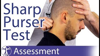 Sharp Purser Test  Transverse Ligament Integrity [upl. by Rehsu]