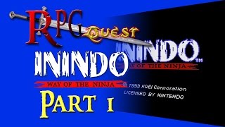 RPG Quest 86 Inindo Way of the Ninja SNES Part 1 [upl. by Etyam]