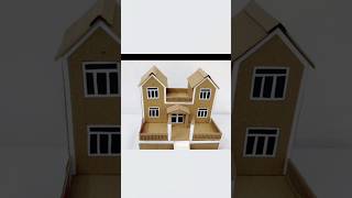 Carboard house model carboardhouse cardboardcrafts cardboardproject diy toys [upl. by Dustman]