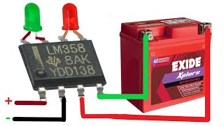 automatic 12 volt battery charger LM358 Automatic Battery Charger and Indicator Circuit [upl. by Esaertal456]