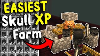 EASIEST WITHER SKULL FARM in Minecraft Bedrock 121 [upl. by Panter498]