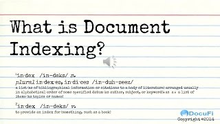 A Tutorial for Intelligent Data capture What is document indexing [upl. by Keynes]