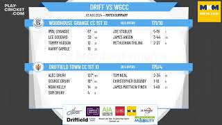 Driffield Town CC 1st XI v Woodhouse Grange CC 1st XI [upl. by Suiratnod]