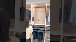 Wardrobe lift closetspace spacesaving closetsystem interior closetorganization [upl. by Rawdan]