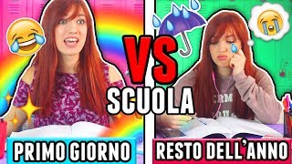 Primo Giorno di Scuola VS Resto dellAnno [upl. by Odrarebe]