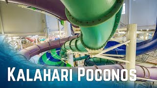 All Big Waterslides at Kalahari Resort Pocono Mountains Pennsylvania 2017 Edition [upl. by Vally757]