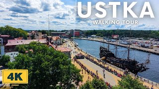 POLAND  USTKA  WALKING TOUR 2022 4K [upl. by Tennes]